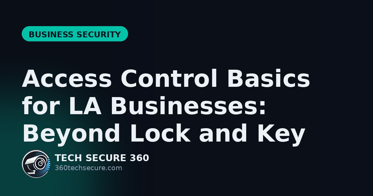 Access Control Basics for LA Businesses: Beyond Lock and Key