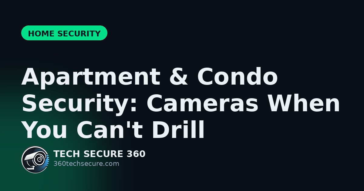Apartment & Condo Security: Cameras When You Can't Drill