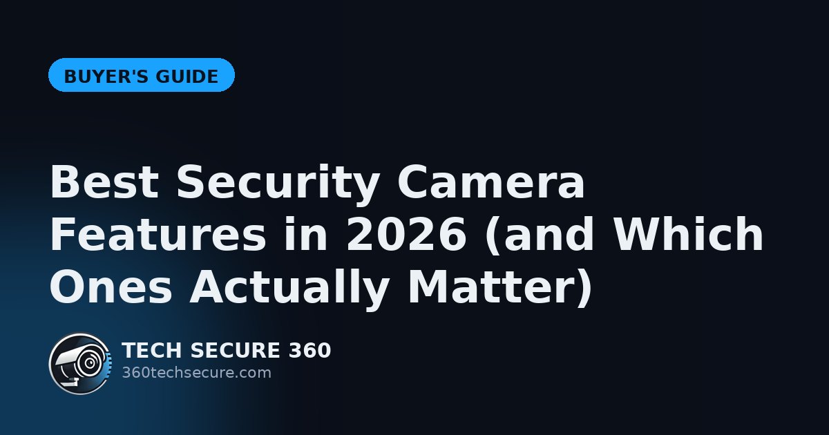 Best Security Camera Features in 2026 (and Which Ones Actually Matter)
