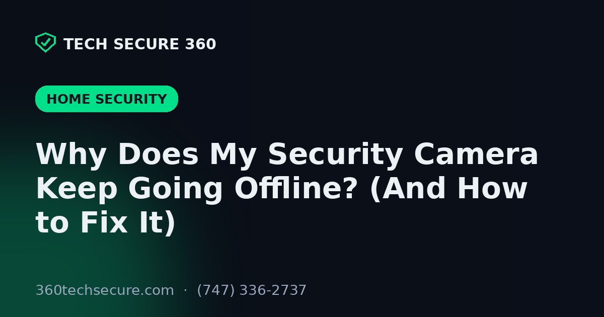 Why Does My Security Camera Keep Going Offline? (And How to Fix It)