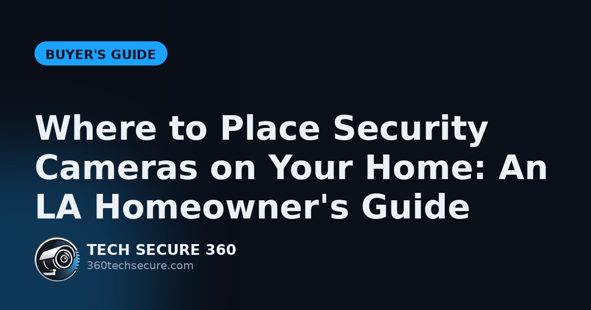 Where to Place Security Cameras on Your Home: An LA Homeowner's Guide