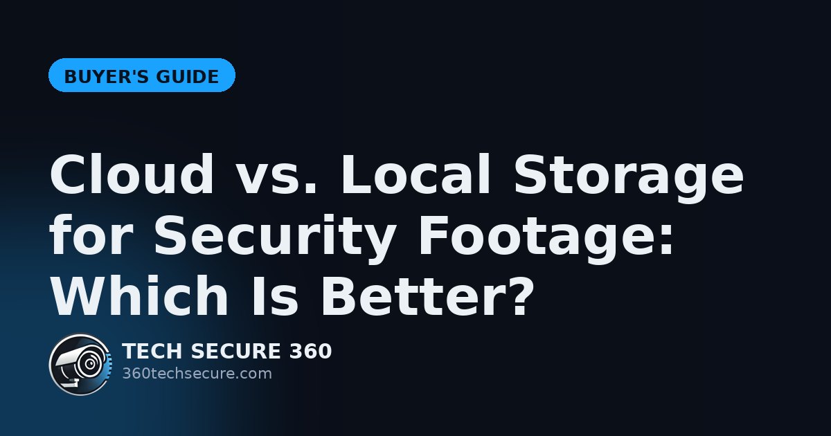 Cloud vs. Local Storage for Security Footage: Which Is Better?