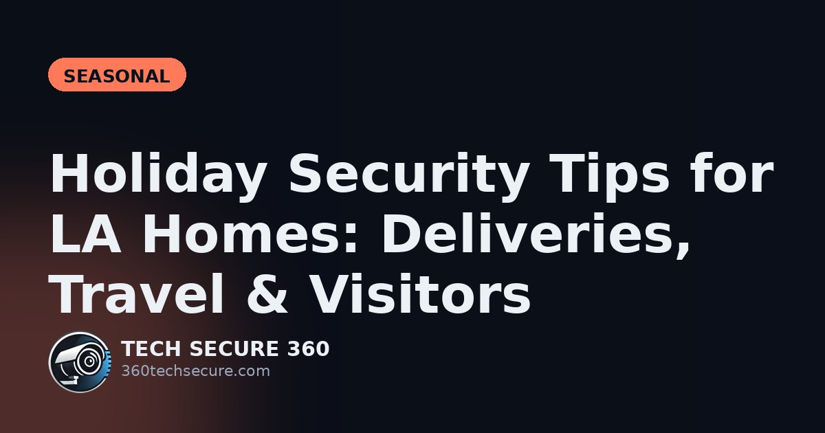 Holiday Security Tips for LA Homes: Deliveries, Travel & Visitors