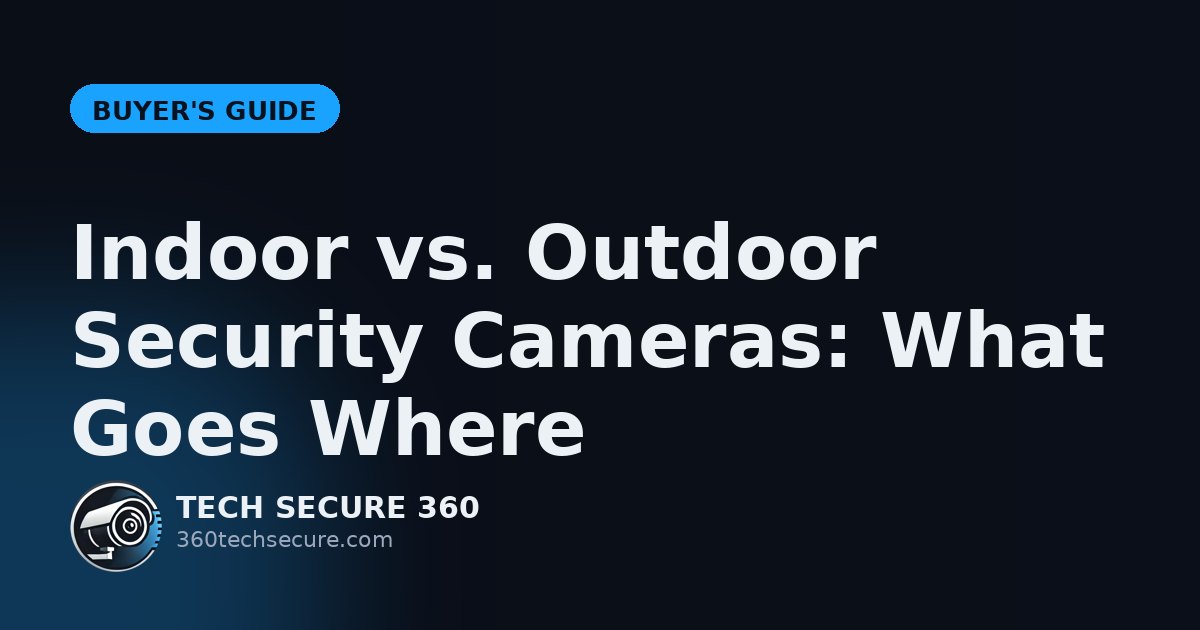 Indoor vs. Outdoor Security Cameras: What Goes Where