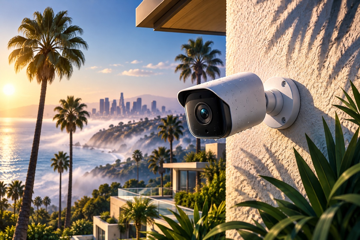 How LA Sun, Heat, and Coastal Air Affect Outdoor Cameras