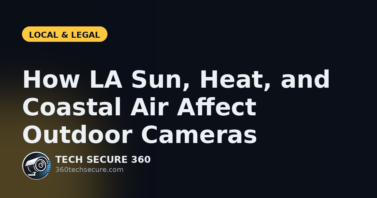 How LA Sun, Heat, and Coastal Air Affect Outdoor Cameras