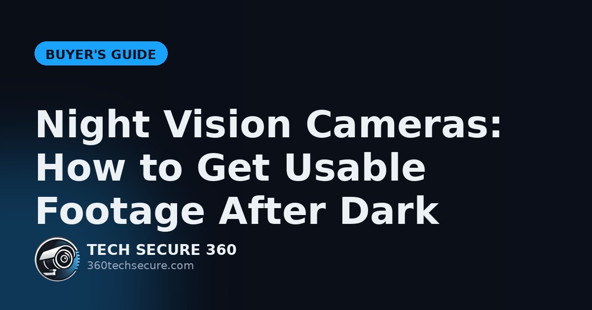 Night Vision Cameras: How to Get Usable Footage After Dark