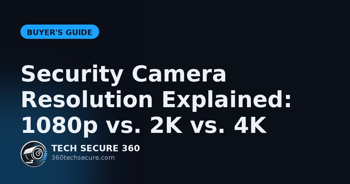 Security Camera Resolution Explained: 1080p vs. 2K vs. 4K