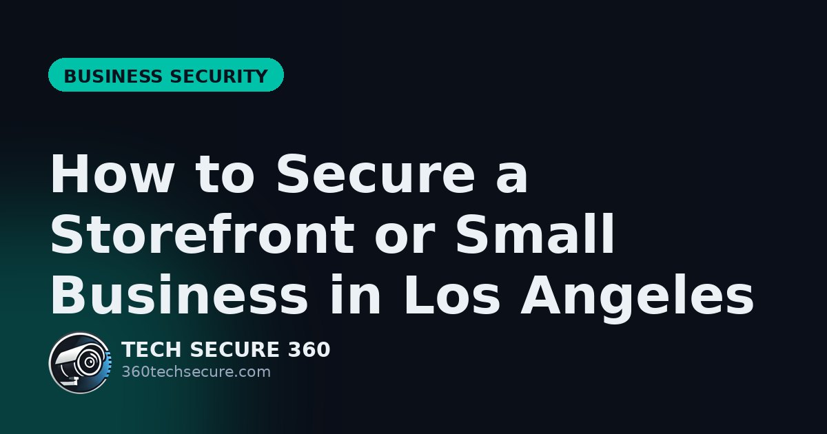 How to Secure a Storefront or Small Business in Los Angeles
