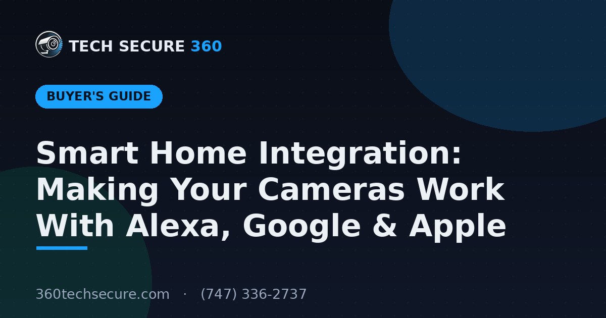 Smart Home Integration: Making Your Cameras Work With Alexa, Google & Apple