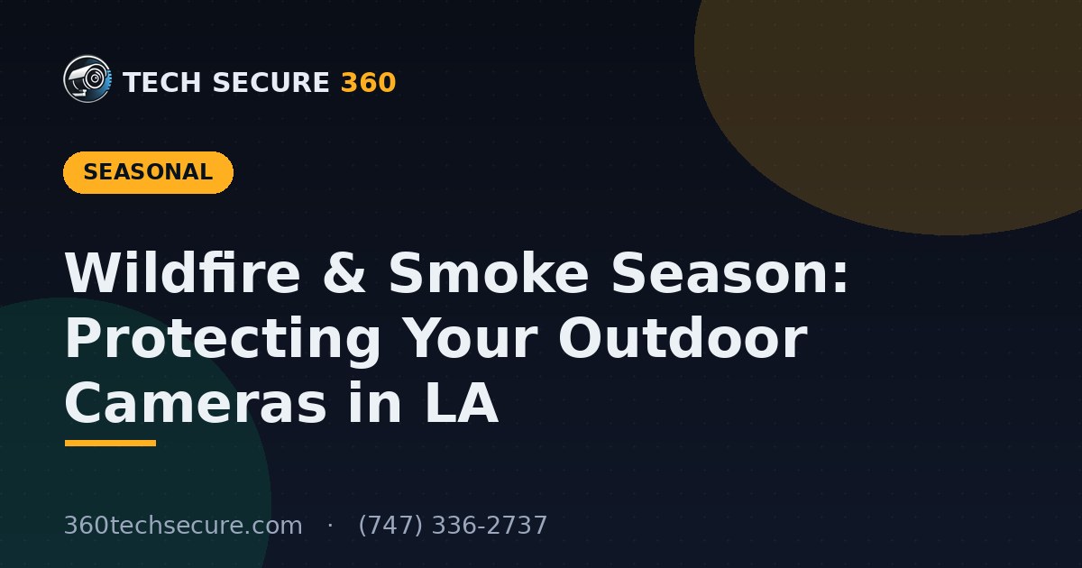 Wildfire & Smoke Season: Protecting Your Outdoor Cameras in LA