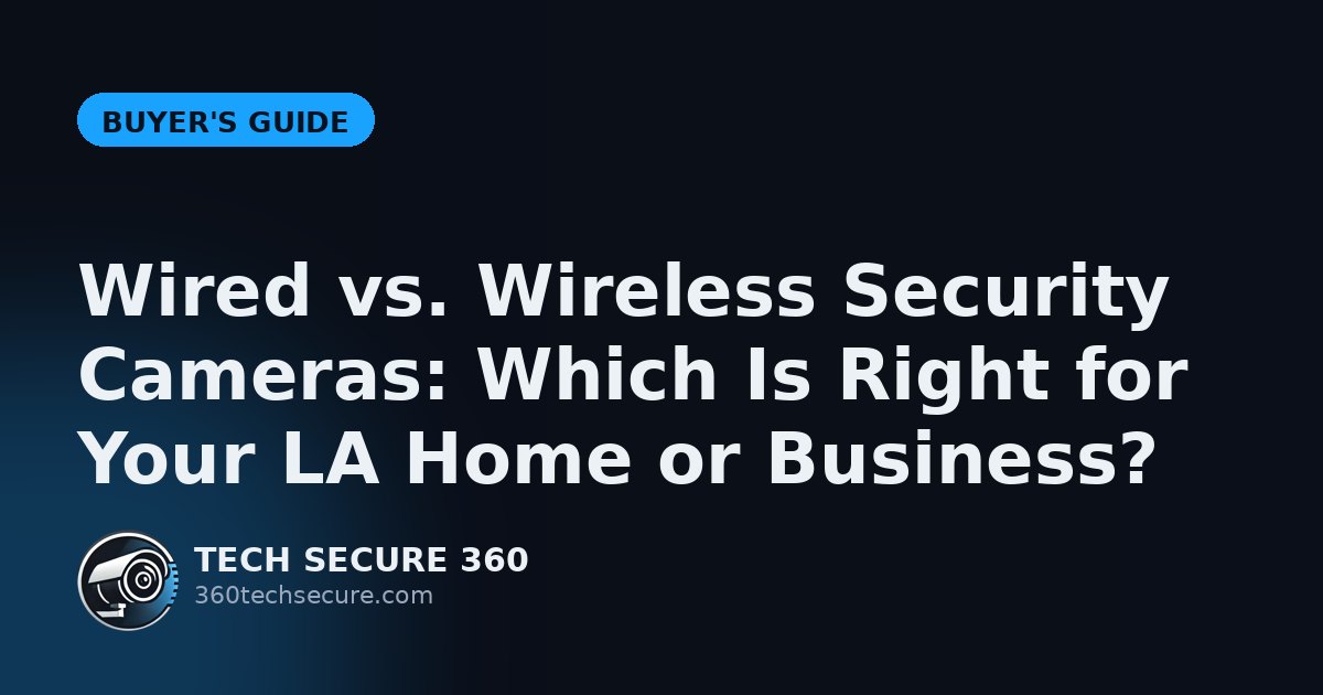 Wired vs. Wireless Security Cameras: Which Is Right for Your LA Home or Business?